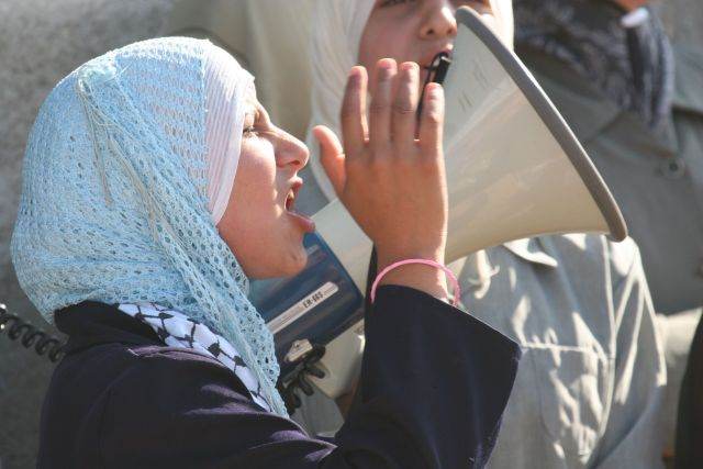 Protest against the wall — West Bank