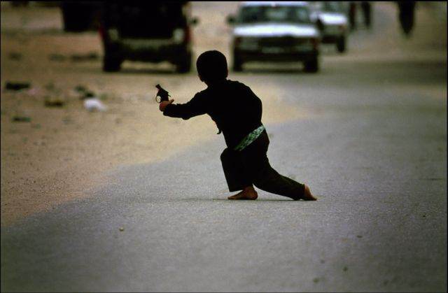 Toy gun, real occupation